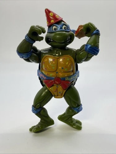 VTG TMNT Teenage Mutant Ninja Turtles HAPPY BIRTHDAY LEO Figure Playmates 1992