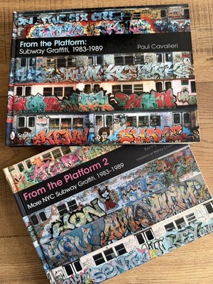 From the Platform Vol s 1 & 2 Lot NYC Subway Graffiti Paul Cavalieri New York
