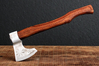 HAND MADE HIGH CARBON STEEL AXE HATCHET TOMAHAWK  ZS 402