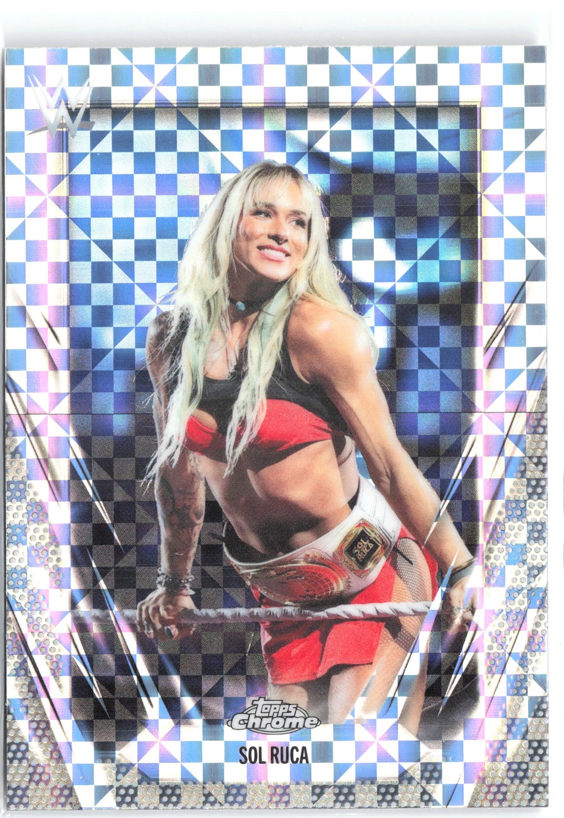 2026 Topps Chrome WWE #34 Sol Ruca X-Fractor