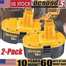 2PACK 18V For Dewalt 18 VOLT XRP DC9096 DC9098 Ni-Mh Battery DC9099 DC9096-2 7AH