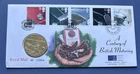 A Century Of British Motoring Proof-Like Medallic Cover 12554. 5 Stamps.