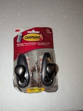3M Command Metal Hooks Medium Oil Rubbed Bronze 3-Lb. 2-Pack FC12-ORB-2ES