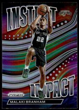 2022-23 Panini Prizm #12 Malaki Branham Instant Impact Prizms Silver