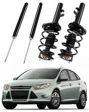 Front Complete Struts w/ Springs & Rear Shock Absorbers For 12-13 Ford Focus