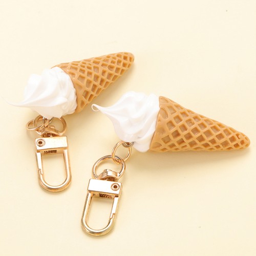 2 Pcs Ice Cream Hanger Protective Cover Pendant Keyring Men and Women Holder - Picture 6 of 12