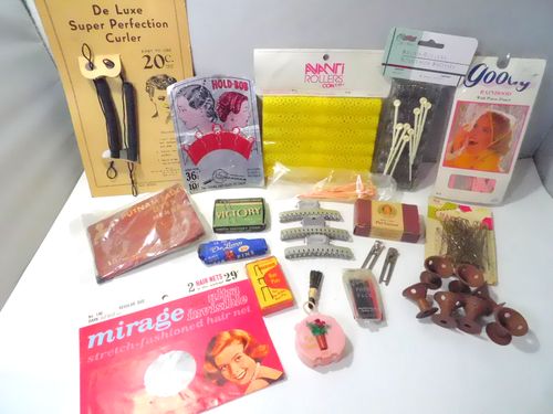 20er Jahre + Haarschmuck Bobbie Pins Clips, Haarnetz, Wellenlockenwickler, Henna, Spoolies