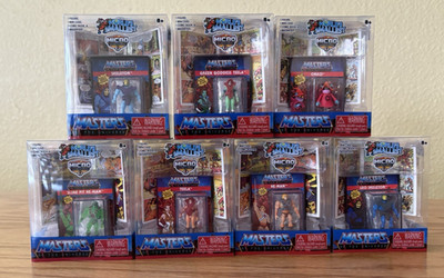 Worlds Smallest Micro Masters of the Universe Figures Set