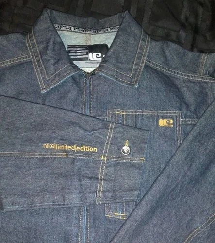 Nike Limited Edition Denim Jacket Size XL Blue video thumbnail
