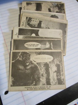 King Kong 1965 RKO collectible trading cards select one