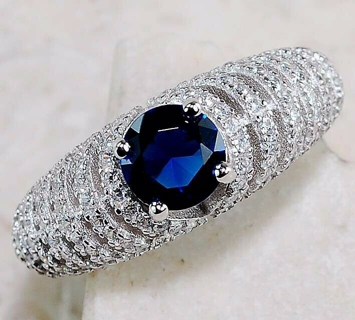 3CT Heat Treated Kyanite 925 Sterling Silver Ring Sz 6 &6-2
