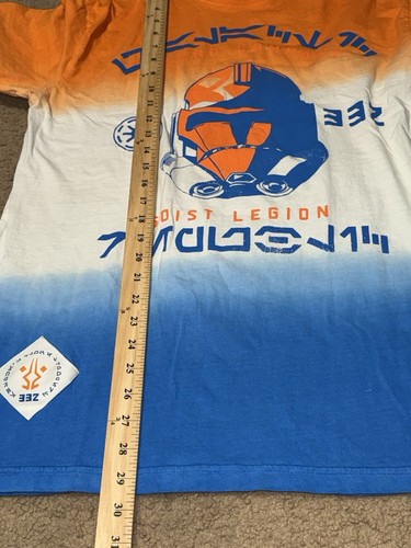 Heroes & Villains Star Wars Ahsoka Colorblock T-Shirt Sz L Ombré Print 332 - Picture 7 of 7