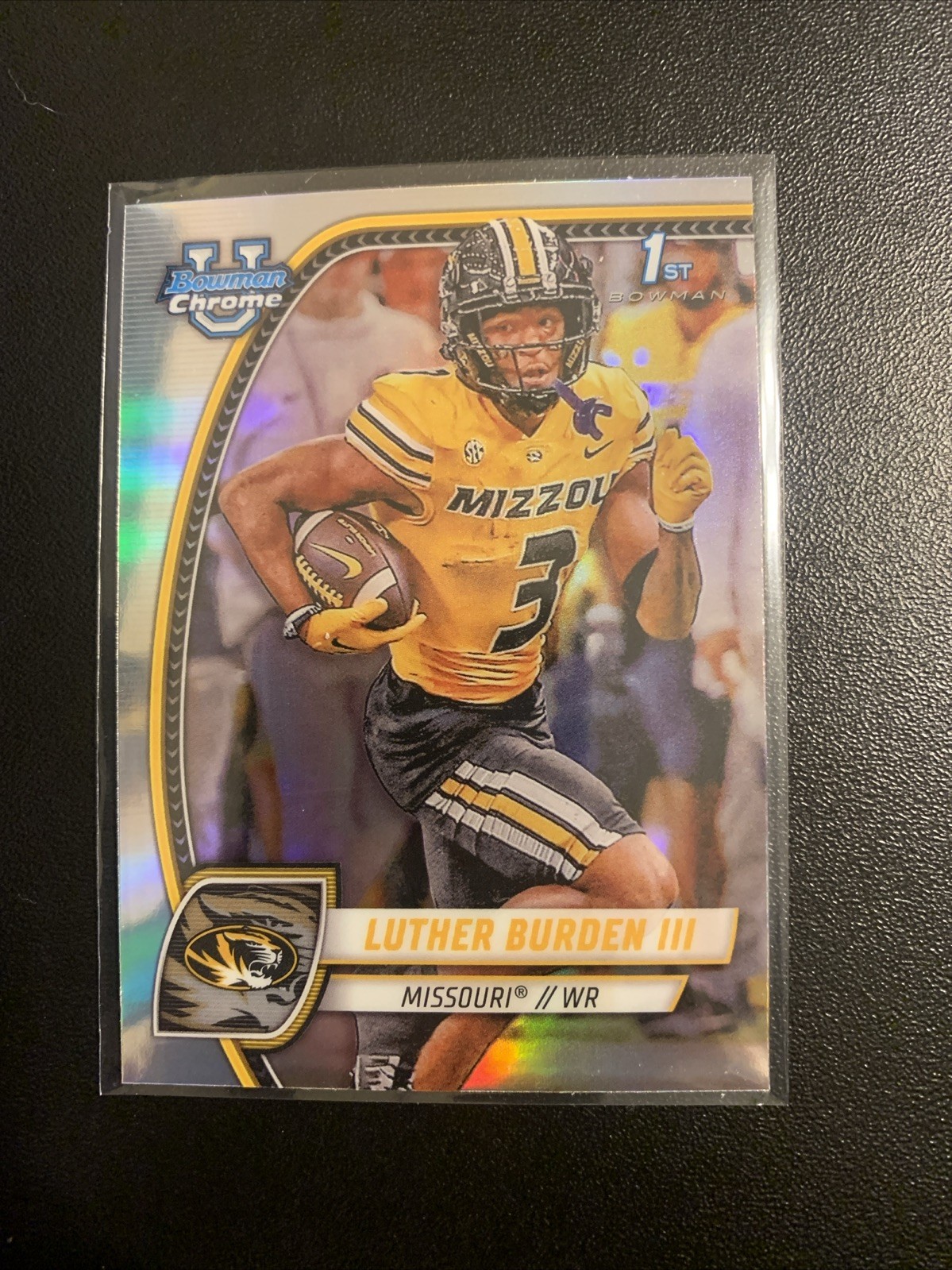 Luther Burden III 2024 Bowman Chrome U 1st Refractor  RC Chicago Bears #123