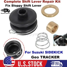 For Suzuki SIDEKICK Geo TRACKER 5SP Shifter Lever Repair w/ Bushings Spring Boot