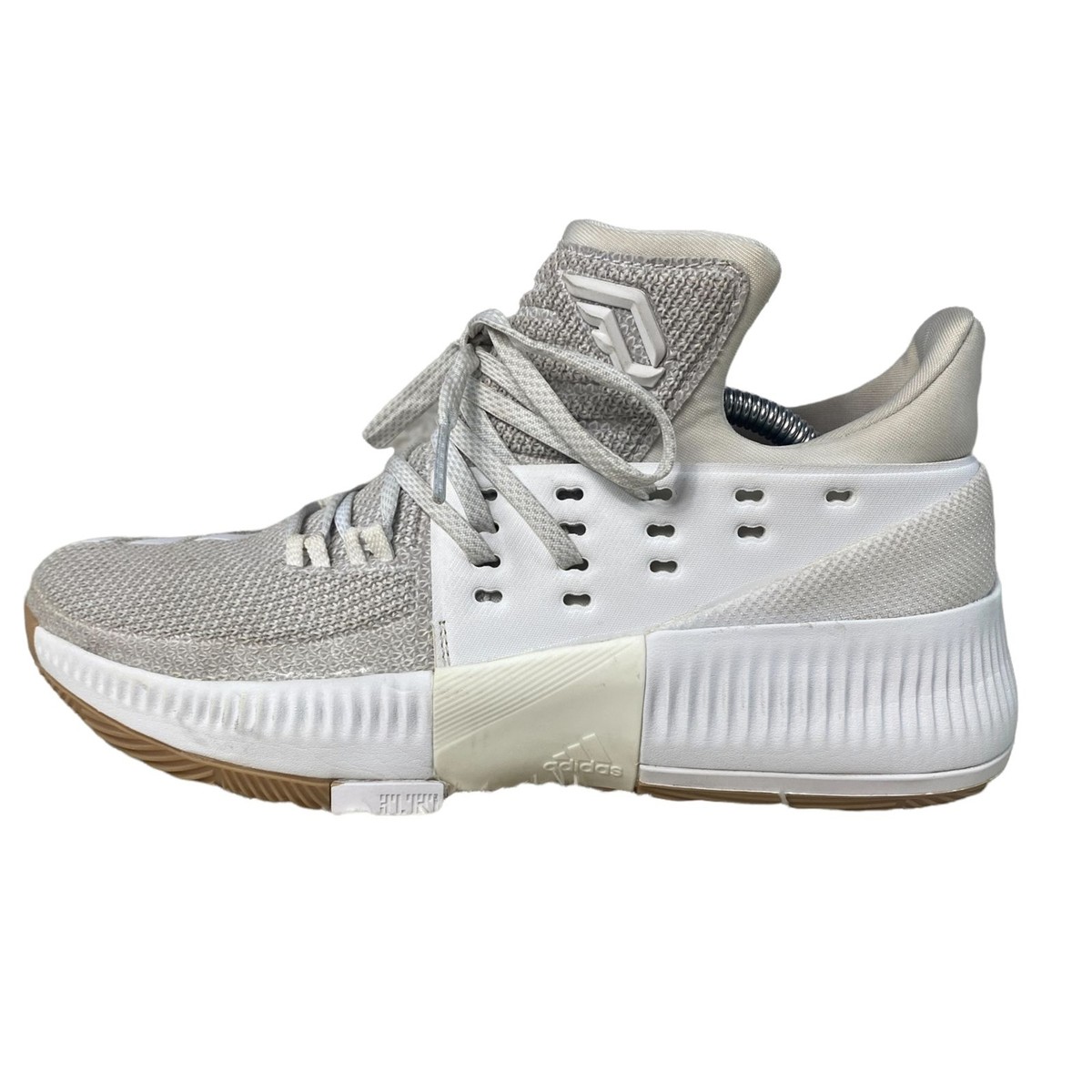 ADIDAS Dame 3 Legacy Basketball Sneaker ART BW0323 White Gum Size 5.5 Men ADIDAS Dame 3 Legacy Basketball Sneaker ART BW0323 White Gum  main image 2