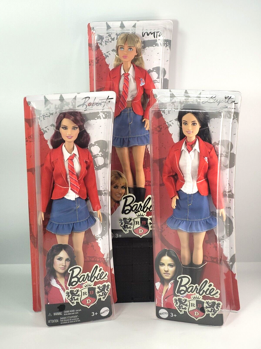 BARBIE RBD REBELDE ALL DOLLS LUPITA/MIA/ROBERTA SCHOOL UNIFORM MATTEL  2024 NEW