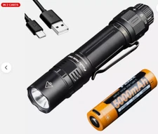 Fenix PD36 TAC 3000 Lumen Tactical Flashlight w/ USB-C 5000mAh Rechargeable Batt