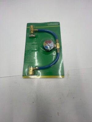#ad #ad Recharge Hose with Can Opener Pressure Gauge and Quick Coupler 14quot; 0 150PSI $17.49