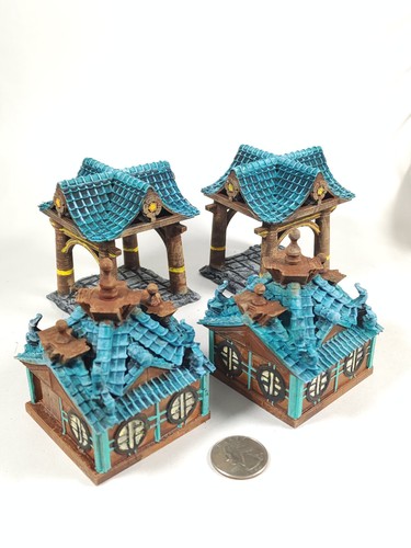 Asian sturctures Dungeons and dragons wargaming terrain D&D warhammer fantasy - 第 1/1 張圖片