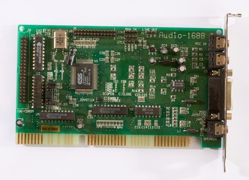 Ya Hsin Industrial Audio 1688 ISA Sound Card - ES1688F- Retro Gaming - RARE - Picture 3 of 4