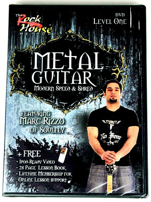 METAL GUITAR Modern Speed and Shred with Marc Rizzo DVD Lvl 1 Rock House Method 