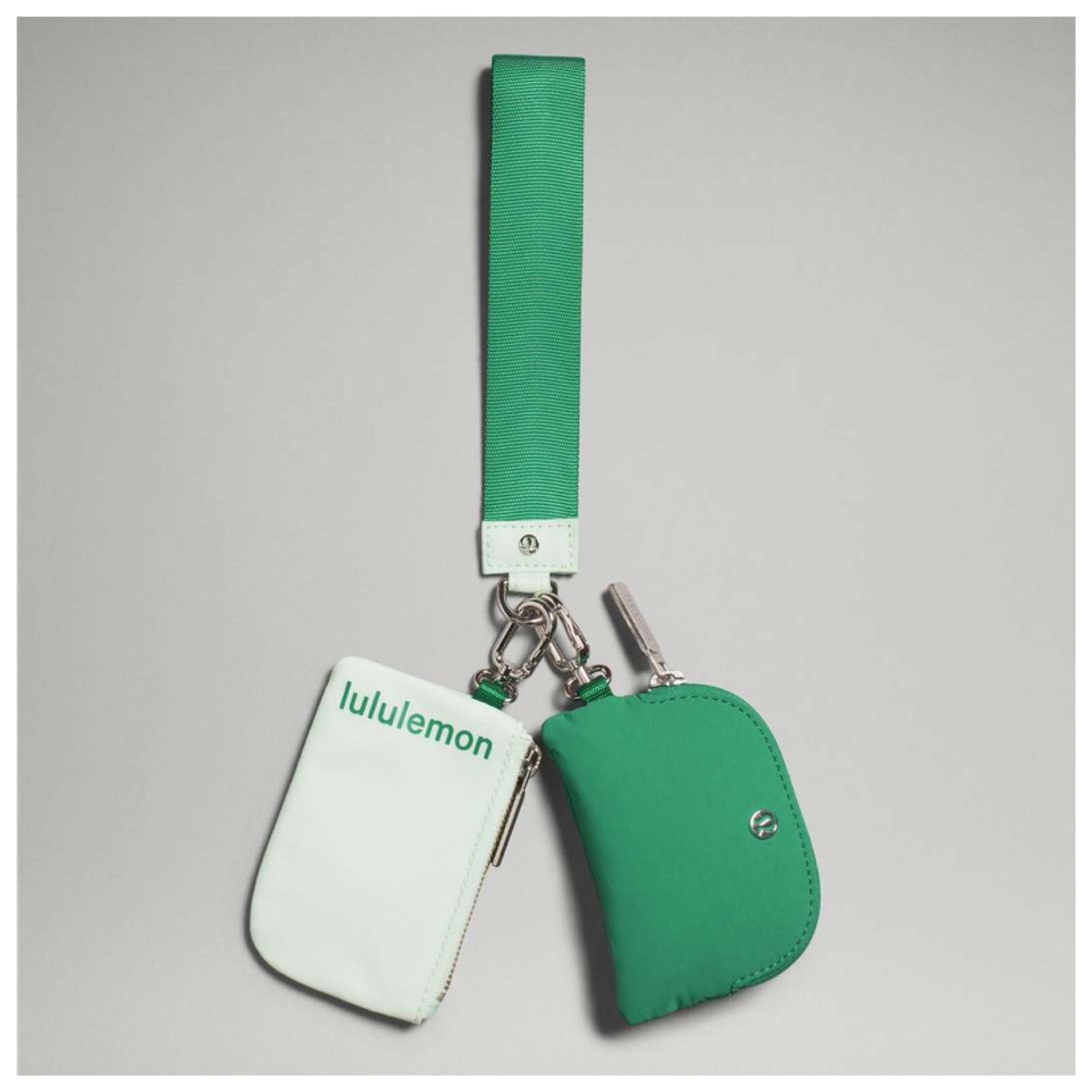 Lululemon Dual Pouch Wristlet - Emerald Ice/Mint Moment
