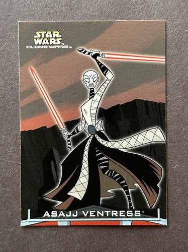 2004 Topps Star Wars Clone Wars ASAJJ VENTRESS #8 Rookie RC 1. Auftritt