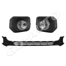 For 2016-2023 Toyota Tacoma Front Bumper Lower Grille Grill & Fog Lights Lamps