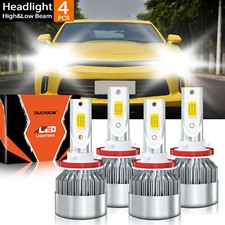 For Chevrolet Camaro 2014-2015 Car LED Headlights Bulbs High/Low Beam Kit 6000K