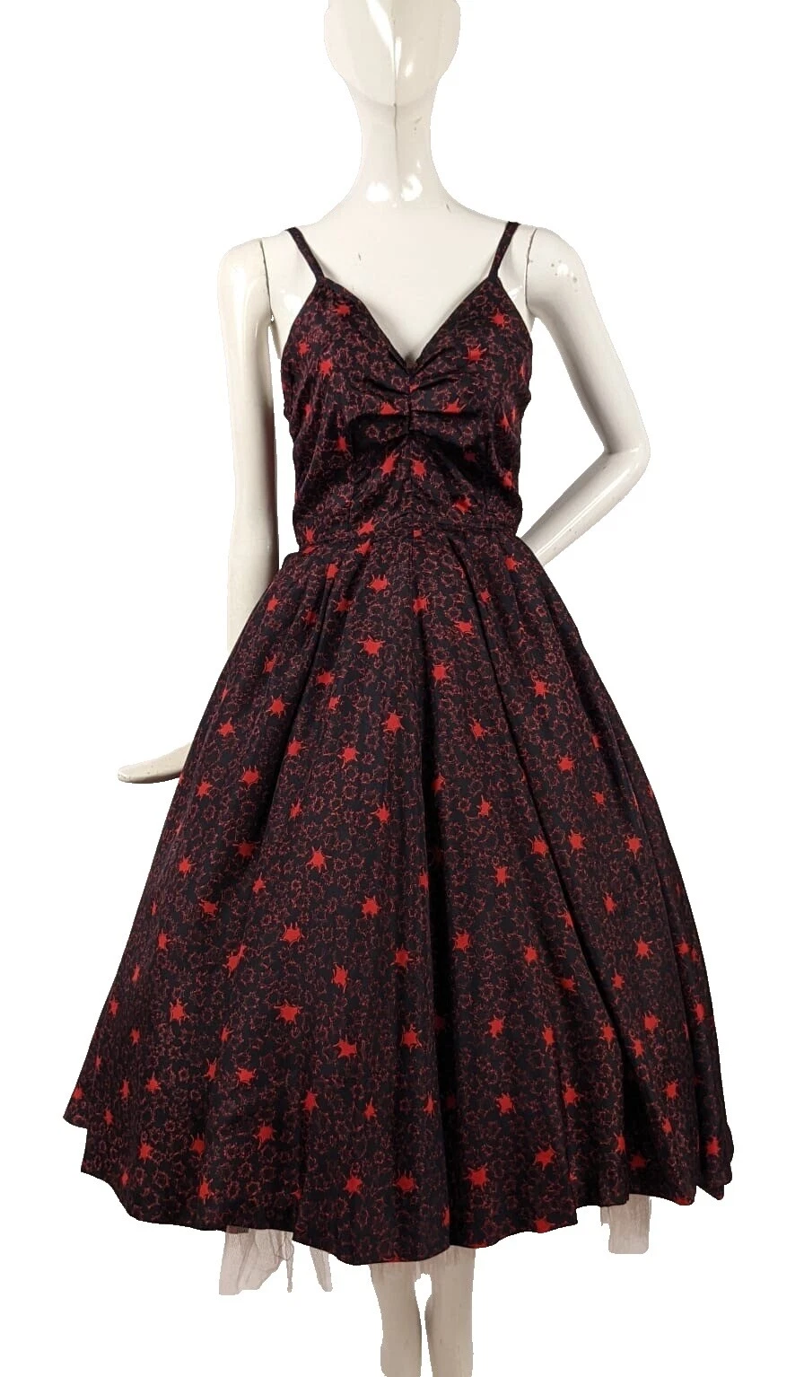 Vestidos VINTAGE Rockabilly 100% Seda para Mujeres