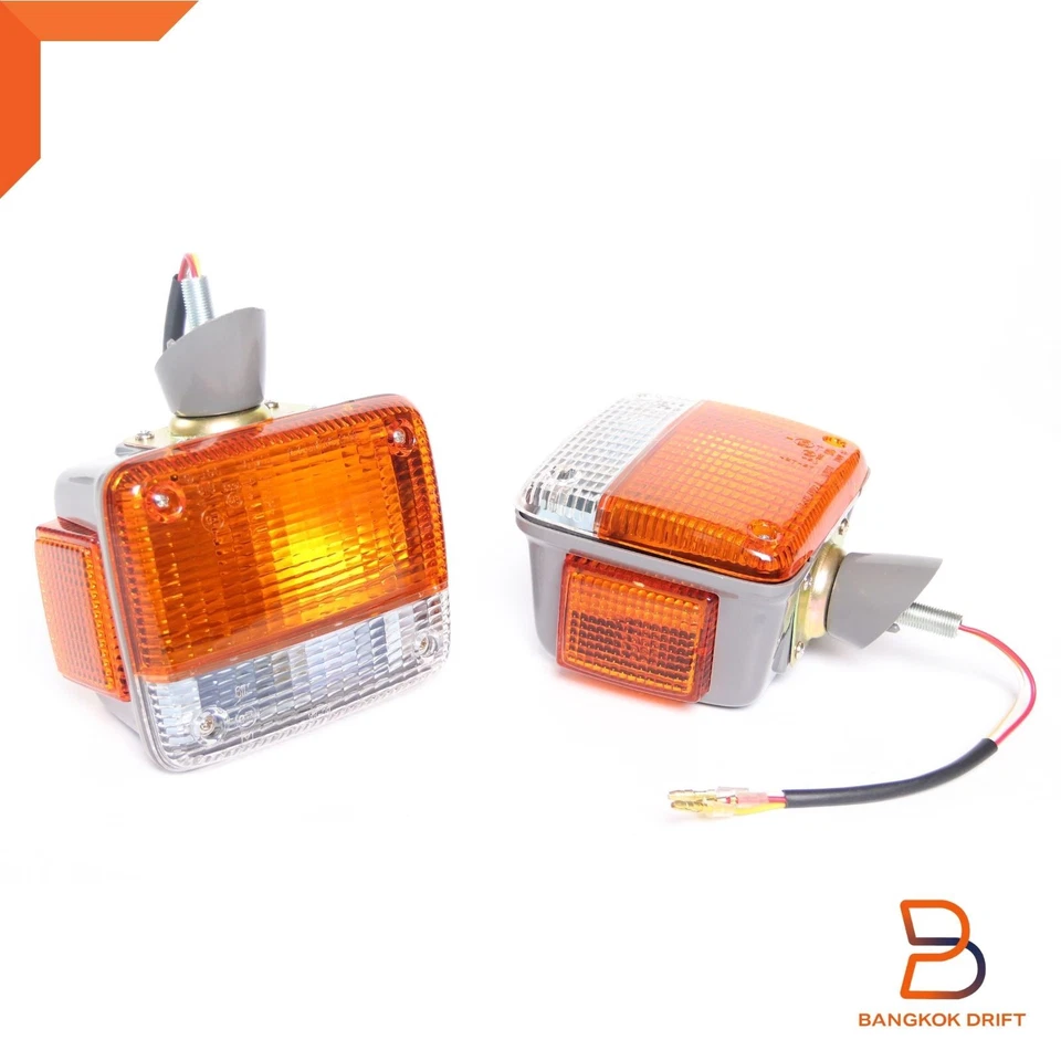 Pair Front Corner Turn Signal Lamp Light For TOYOTA LAND CRUISER FJ45 BJ40 60-84 - Image 2 of 4