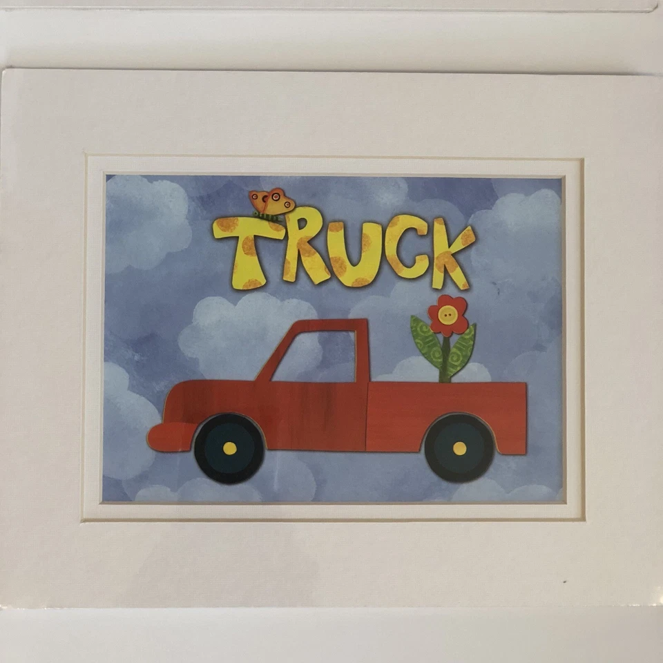Camión y tren con impresiones infantiles Artbeats 8x10 Foto 2 de 4