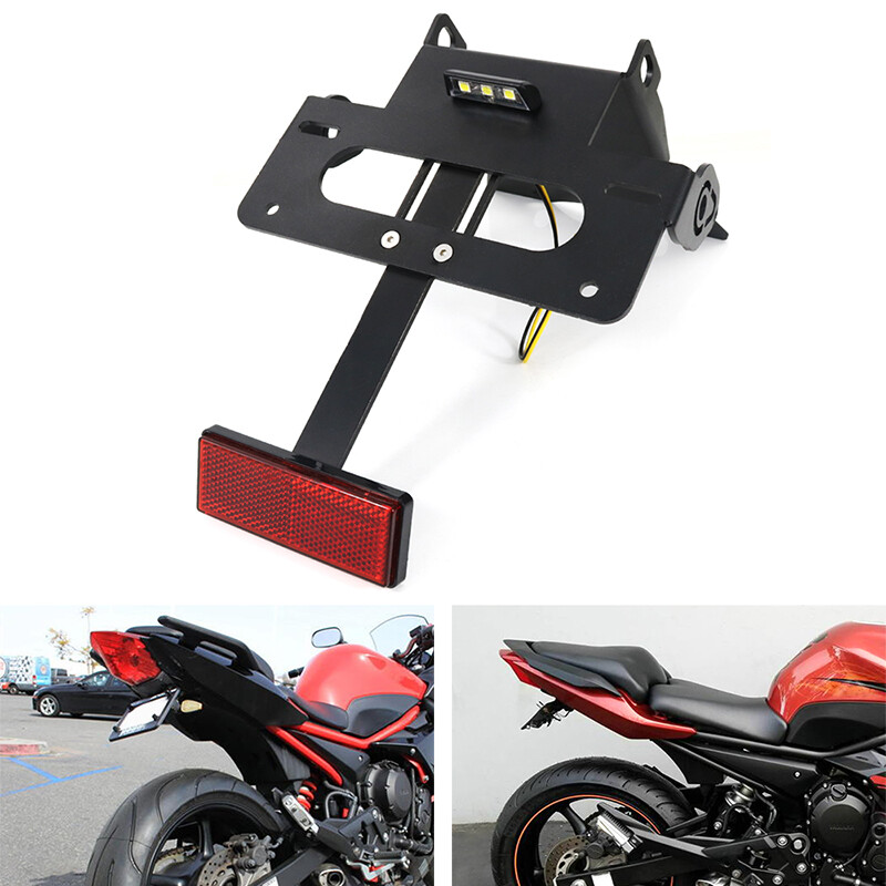 Yamaha MT-09 Tail Tidy Xitomer Kit For 2021-2023 MT-09 & MT-09 SP - Sleek License Plate Holder With LED Light, Fits OEM & Aftermarket Turn Signals Fender Eliminator - View #10
