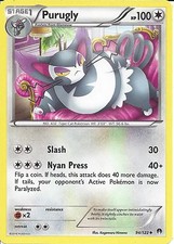 94/122 Purugly Uncommon: XY-09 Break-Point Pokemon Trading Card Game