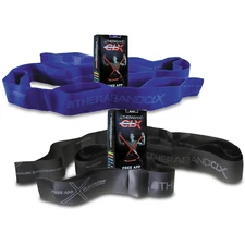 THERABAND CLX Resistance Band with Loops, 2 Pack Fitness Band for Home Exercise