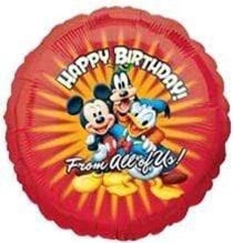 Mickey & Friends Happy Birthday From All Of Us 18" Foil Balloon (Non-Packaged)