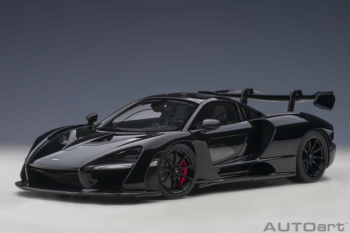 ミニカー Autoart 1/18 McLaren Senna Black McLAREN SENNA STEALTH COSMOS BLACK COMPOSITE 1:18 by AUTOART