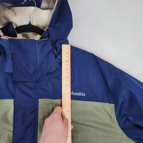 Columbia Coat Mens XXL Blue Omni Heat Omni Tech Insulated Hooded Outdoor Casual - Picture 7 of 14