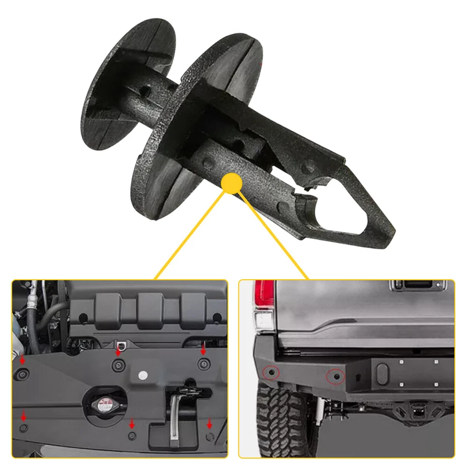 1200 un. 8mm Clips de parachoques RETENEDOR Remache Sujetador Guardabarros Coche Pasador Auto Carrocería Foto 3 de 4