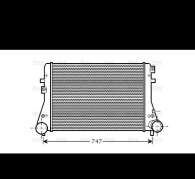 AVA Charge Air Intercooler VNA4306 for Seat Altea (2004) 2.0 TDi