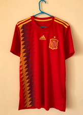 SPAIN national team ADIDAS HOME FOOTBALL 2017 2019 SHIRT JERSEY CAMISETA M