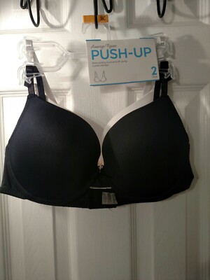 Average Figure Womens 2 Pack Push-Up Bras Size 34C NWT