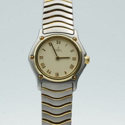 EBEL SPORT CLASSIQUE DAMEN UHR 23MM STAHL/GOLD MIT ORIG. STAHL BAND 1057901 E311