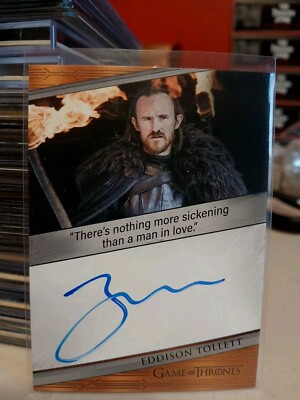 Game Of Thrones Art & Images Ben Crompton Autograph Card as Eddison Tollett Q EL
