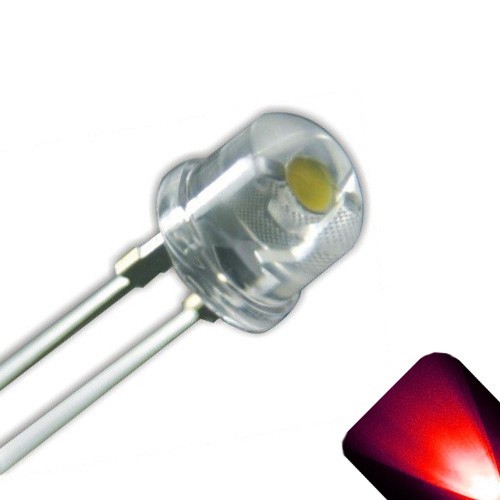 100 x LED 5 mm/4,8 mm rot ultrahell Strohhut Weitwinkel LEDs Licht Lampe RC - Bild 1 von 3