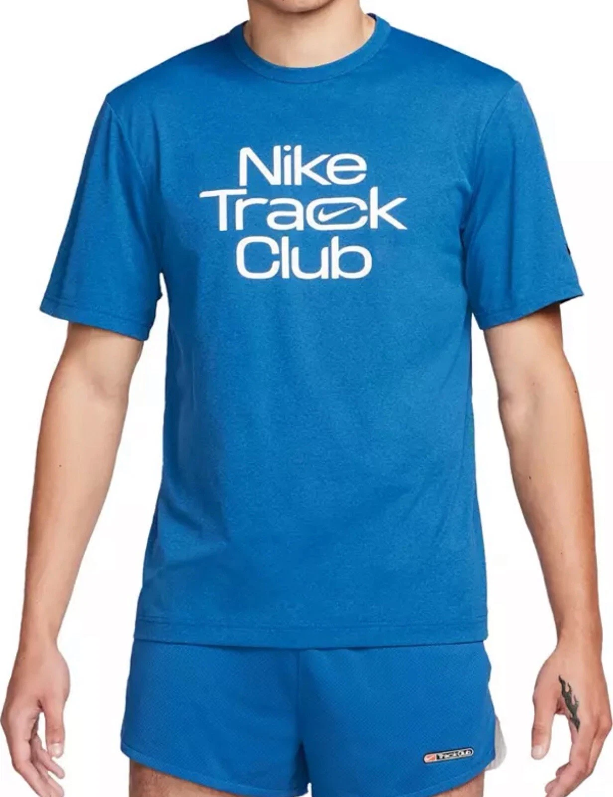 New M Nike Track Club UV Dri-Fit Running Short Sleeve Blue Shirt FB5512-476 Men
Opens in a new windo