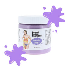 Metallic Purple 4 Fl Oz - Liquid Latex Body and Face Paint