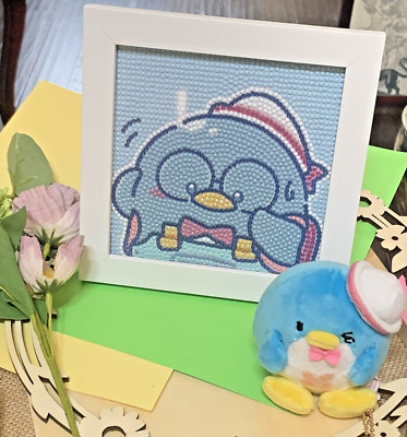 5D DIY  Kitty friend Cartoon Tuxdeosam Diamond Painting Dot Kit 6X6''