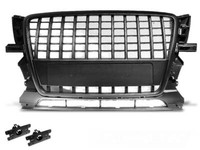 KüHlergrill FüR Audi Q5 2008 Bis 2012 Sport Look Schwarz Matt