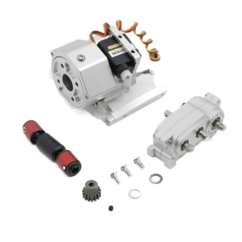 RC Car Front Motor Transmission Prefixal Gearbox Transfer Case for 1/10 RC Car - Image 3 of 4